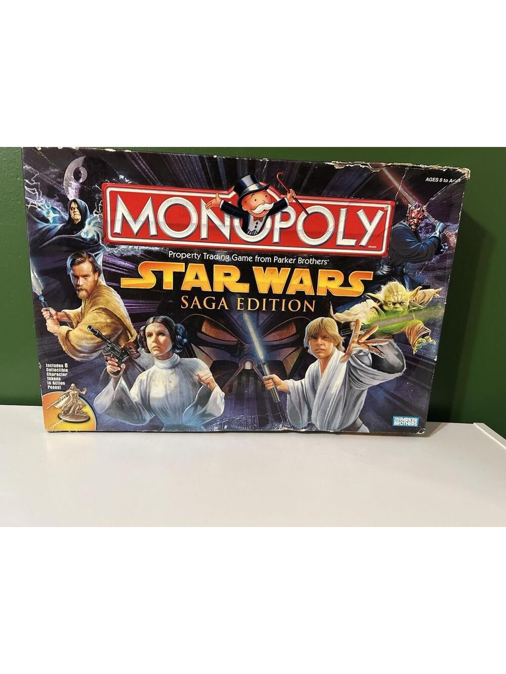 Monopoly Star Wars Saga Edition 2005 Board Game Parker Brothers Complete Tokens